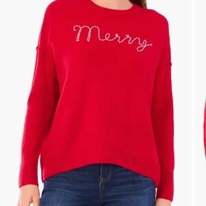 CeCe Merry Stitch Sweater